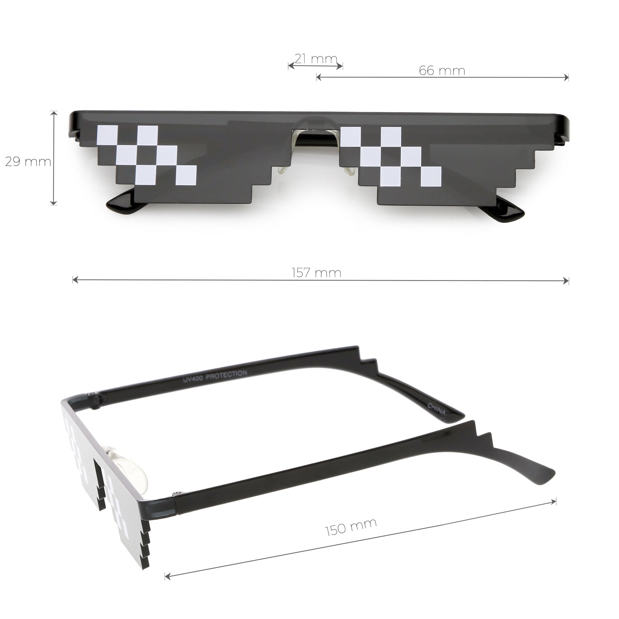 thug life goggles Novelty Thug Life Meme Deal With It Cartoon 8 Bit Sunglasses C635