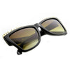 Gafas de sol de ojo de gato con corte de metal puntiagudo de moda para mujer 9603