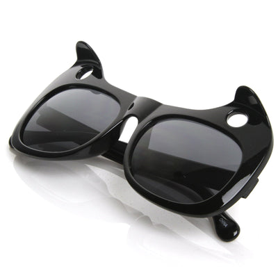 Gafas de sol populares con orejas de gato para mujer, diseñador de moda, 8577
