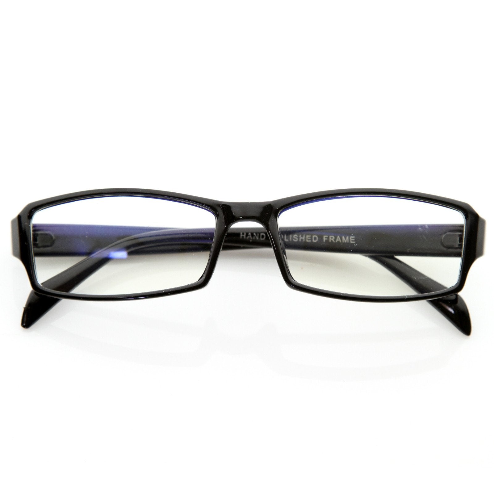 Basic Rectangular Glasses Optical RX Rectangular Basic Frame Clear Lens Glasses - zeroUV