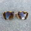 Raras gafas de sol Vintage Deadstock Metal Aviator Pearson de los años 70 doradas 7115