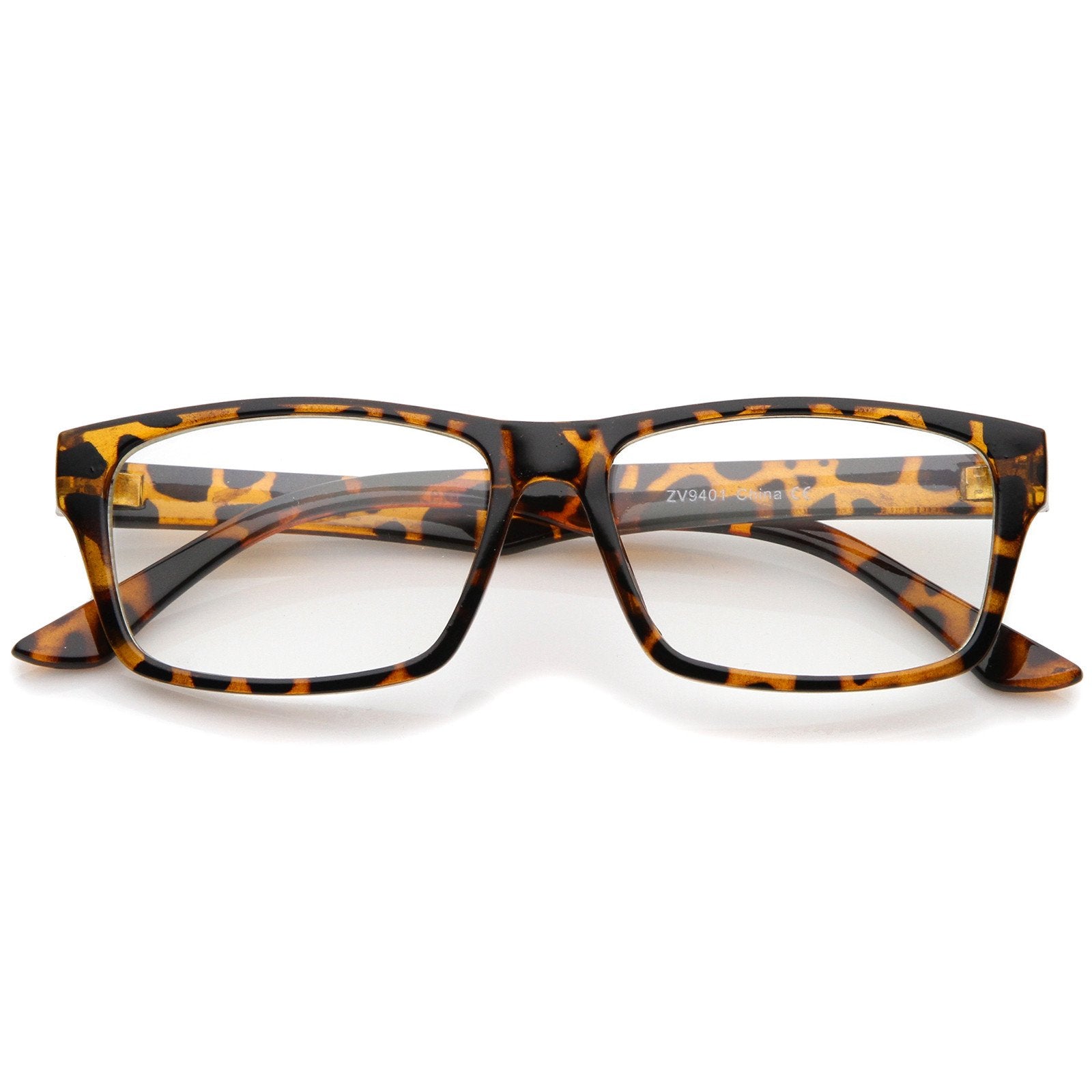 Gafas de lentes transparentes rectangulares ópticas RX minimalistas de moda moderna 9401