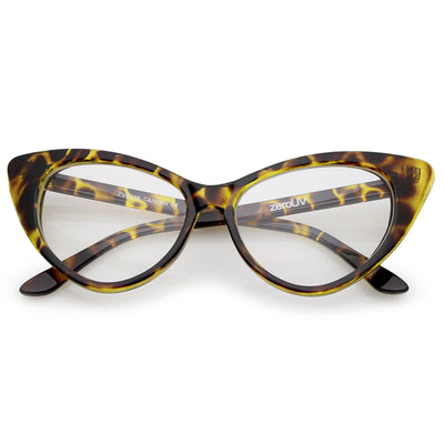 Gafas de lentes transparentes Vintage Mod Fashion Cat Eye de los años 50 8435