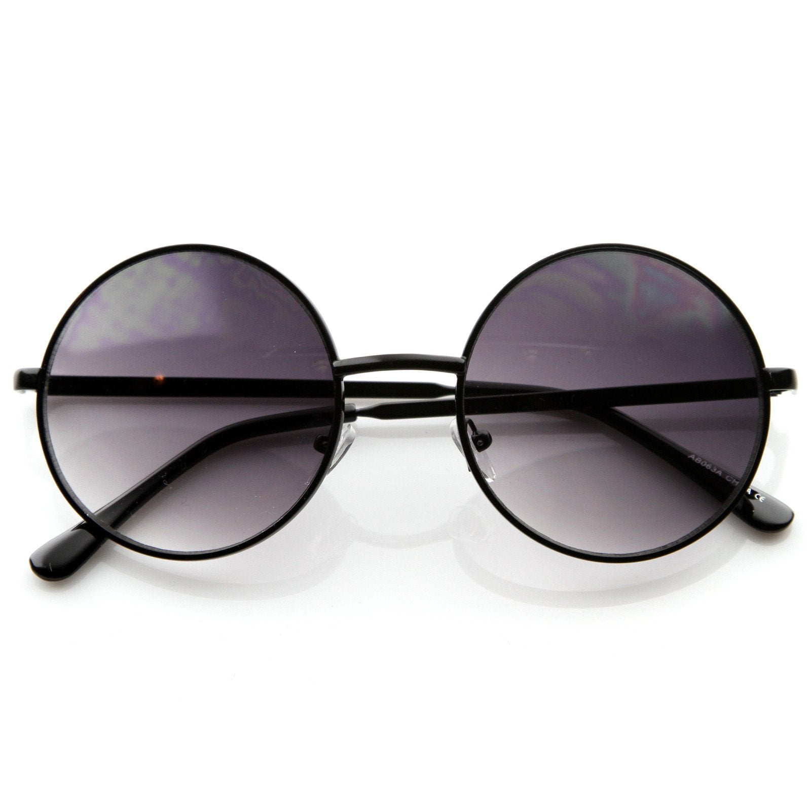 Gafas de sol de moda de metal redondas medianas de diseñador 8570