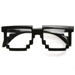 Cool Hipster 8-Bit Gamer Nerd Geek Glasses - zeroUV