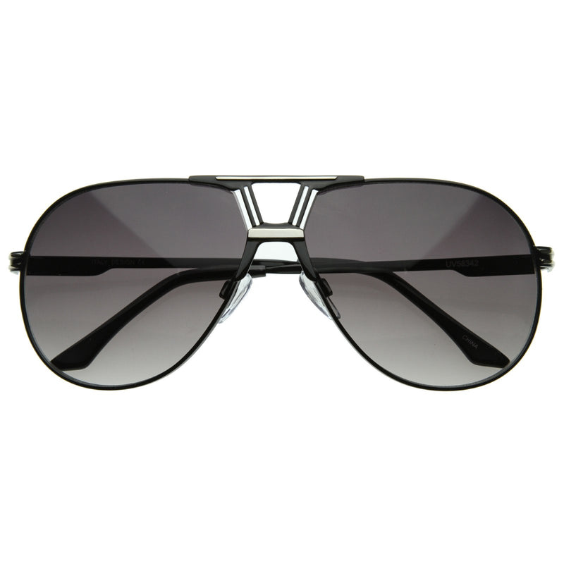 Gafas de sol de aviador de diseño de metal con láser RX óptico premium 8366