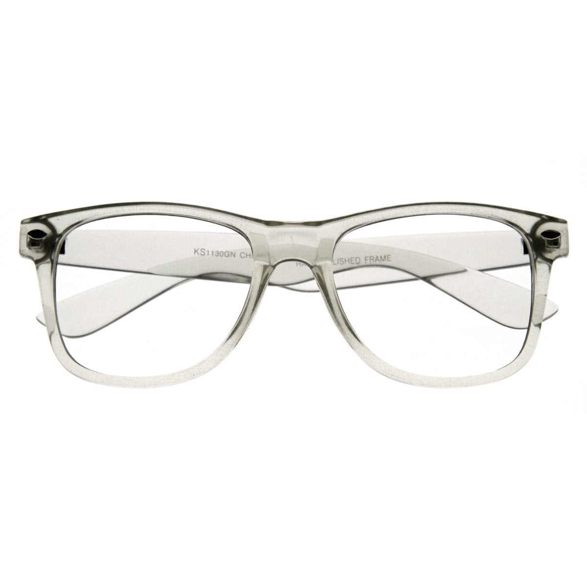 Gafas cristal fashion transparente