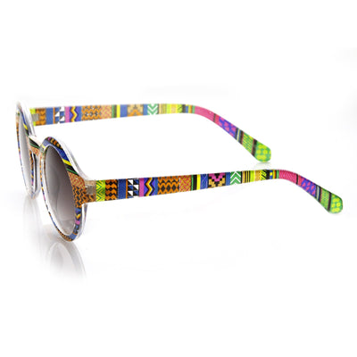 Gafas de sol retro indie hipster moda patrón redondo 8688