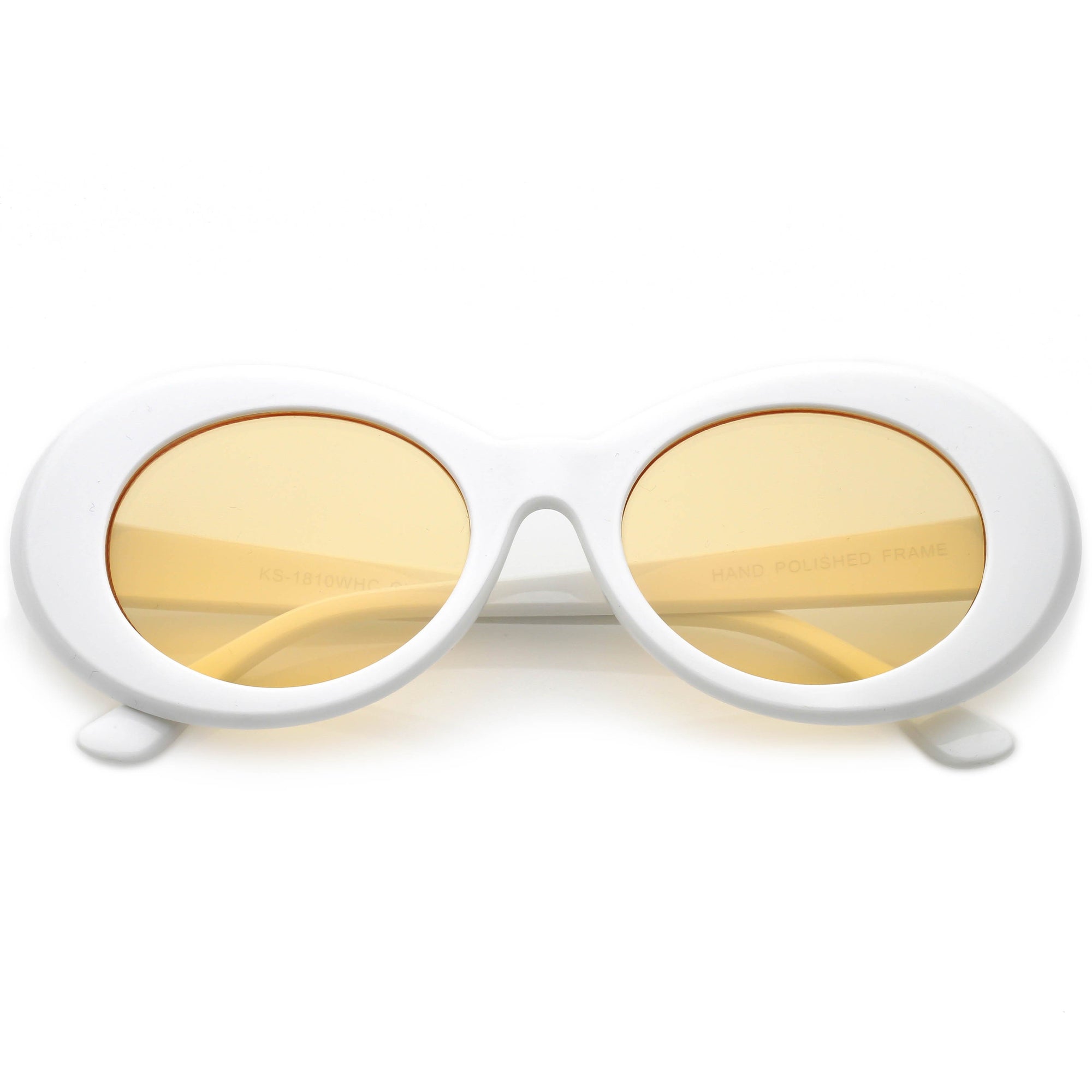white clout goggles Retro 1990's Fashion Clout Goggle Oval Colored Lens Sunglasses White Hot Pink