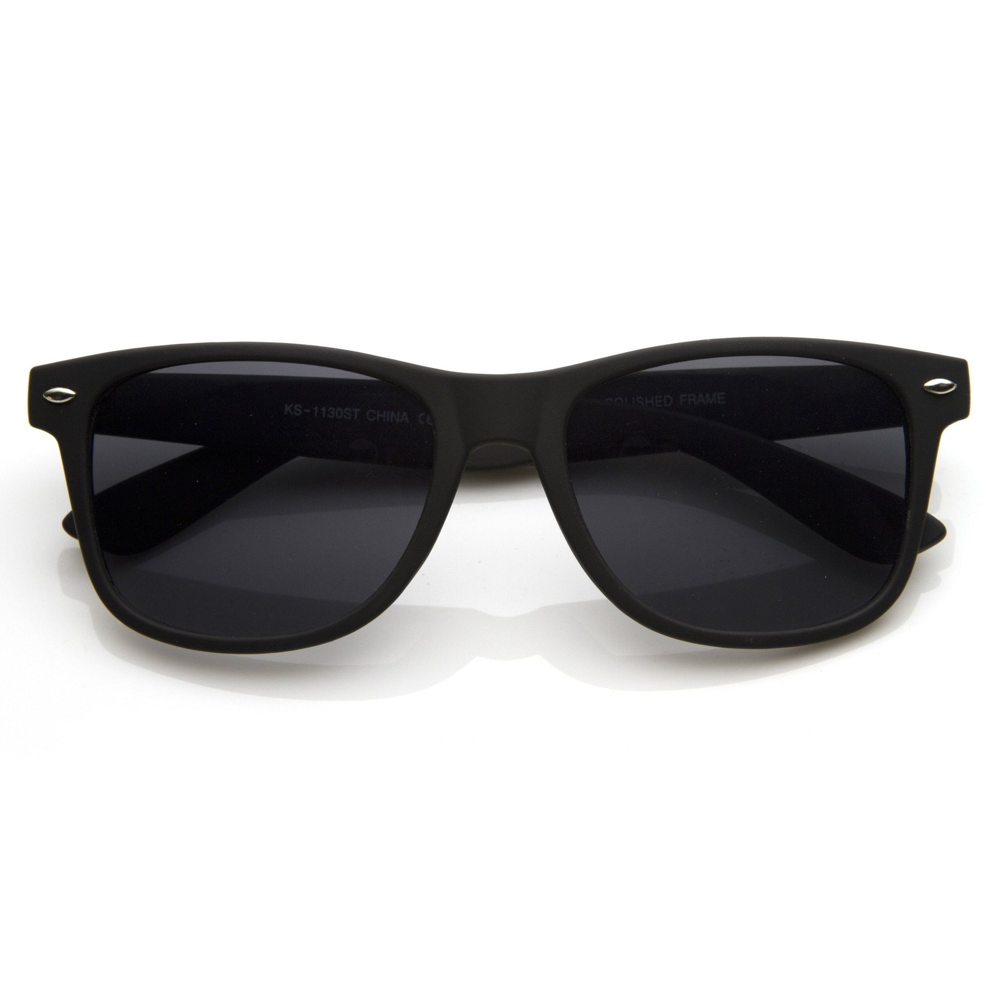 Retro Soft Rubber Wayfarer Sunglasses | zeroUV