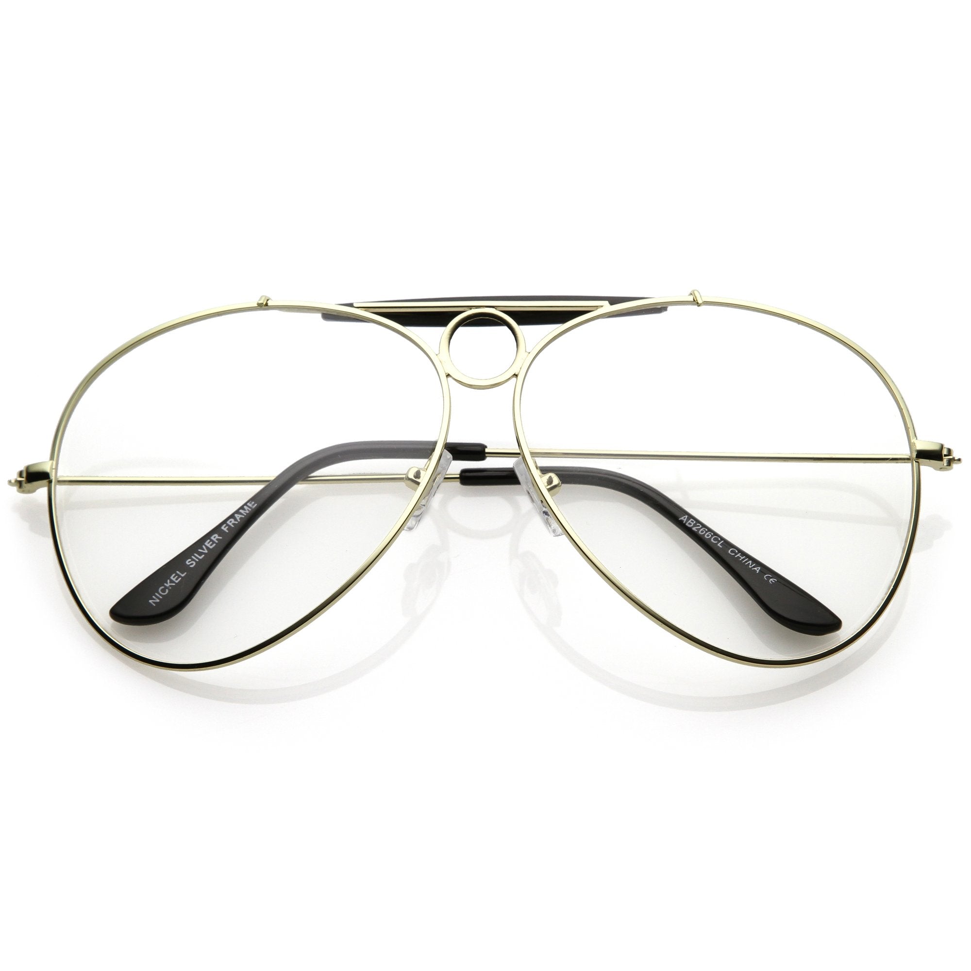 zeroUV 70s Retro Aviator Sunglasses for Men and Women, Vintage UV400 Blue  Blocker Glasses 61mm