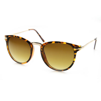Gafas de sol con borde de cuernos Indie Dapper de inspiración vintage 9606