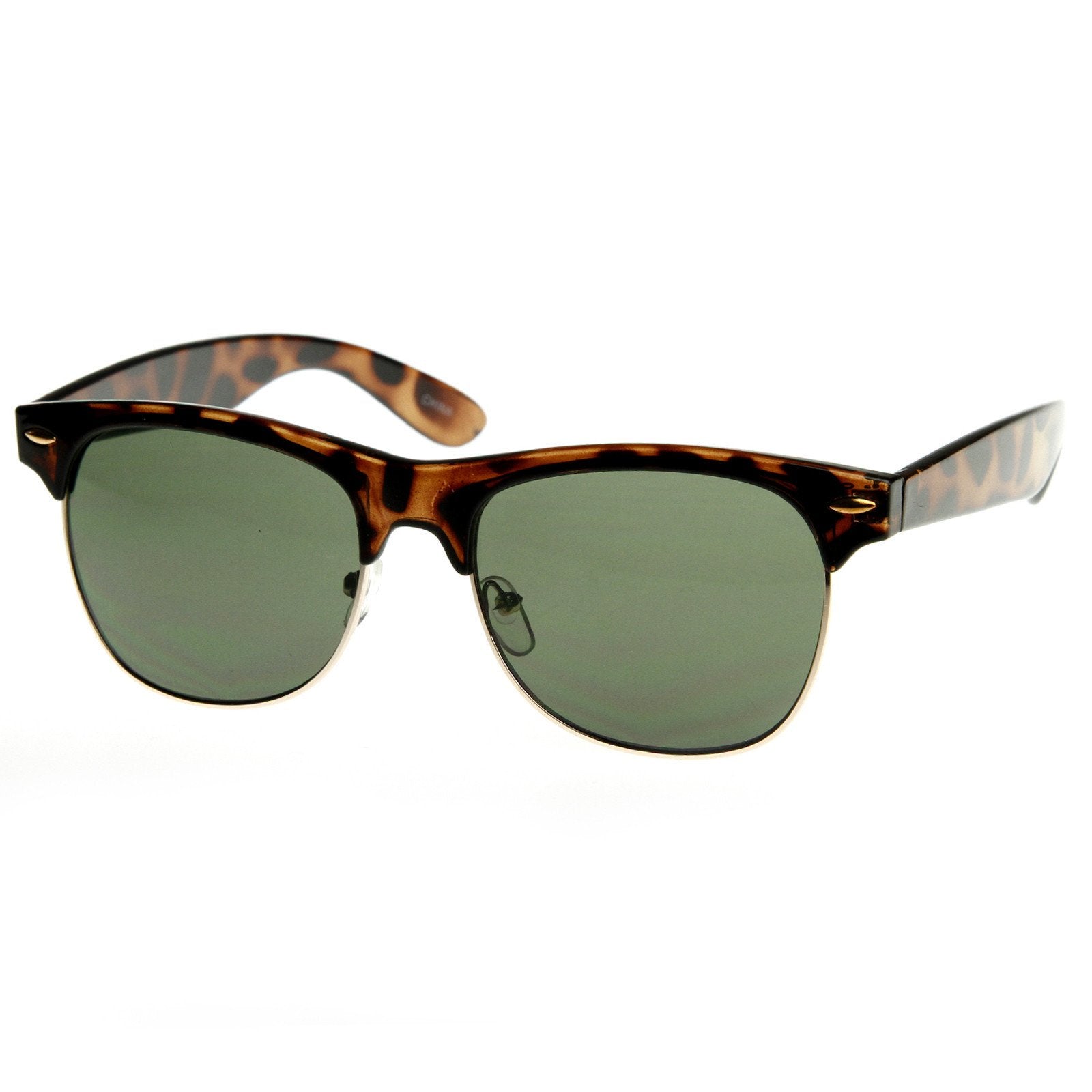 1950's Vintage Inspired Retro Half Frame Sunglasses zeroUV