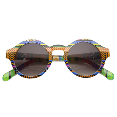 Gafas de sol retro indie hipster moda patrón redondo 8688