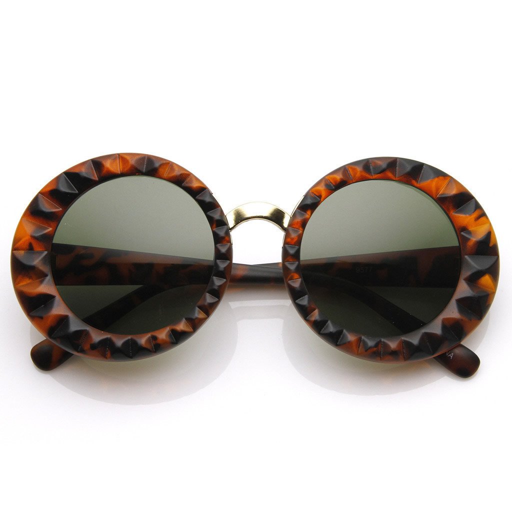 Designer Fashion Round Circle Womens Sunglasses 8772