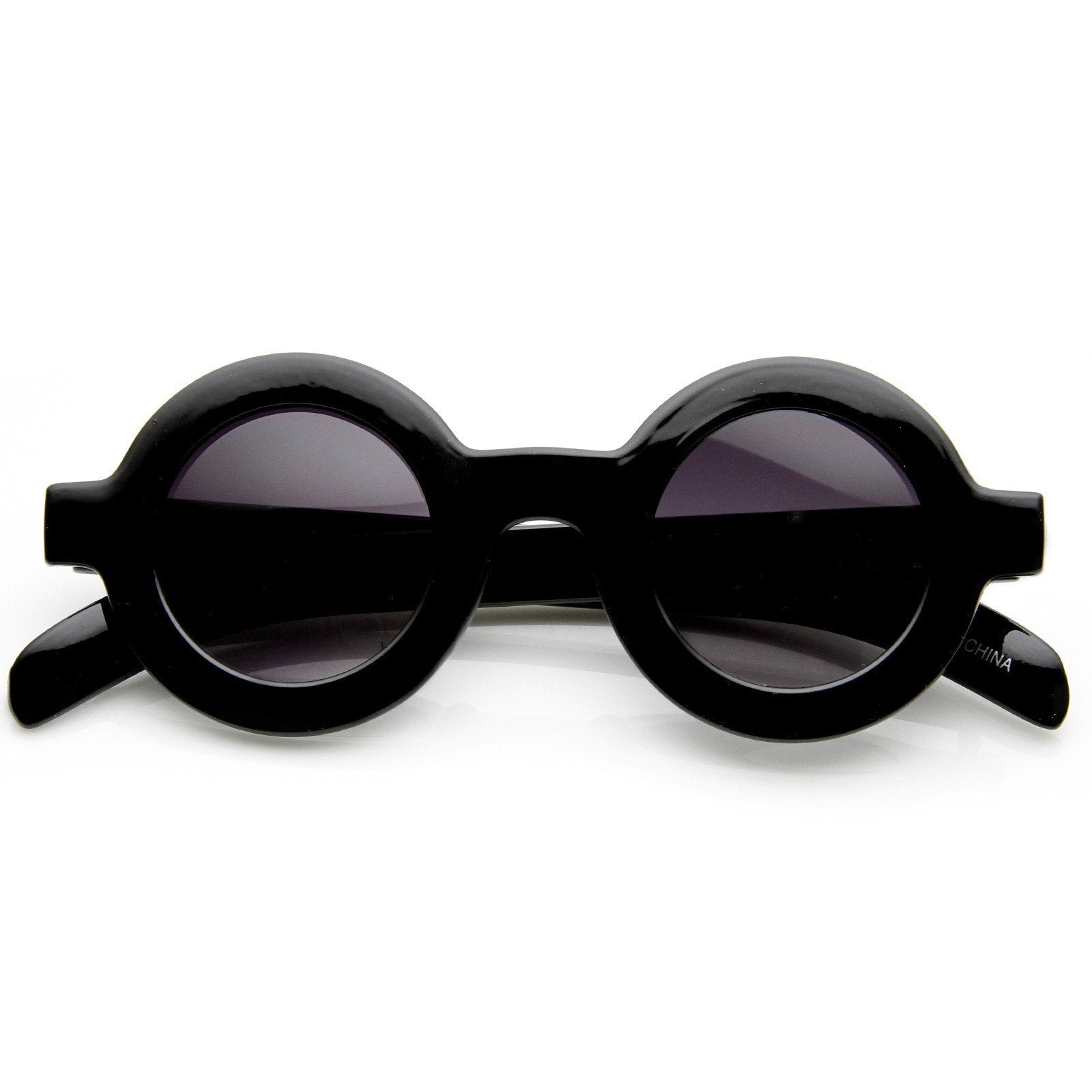 Trendy Blogger - Gafas de sol redondas gruesas para mujer 8980