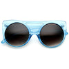 Gafas de sol retro de gran tamaño, redondas, transparentes, coloridas, 8933