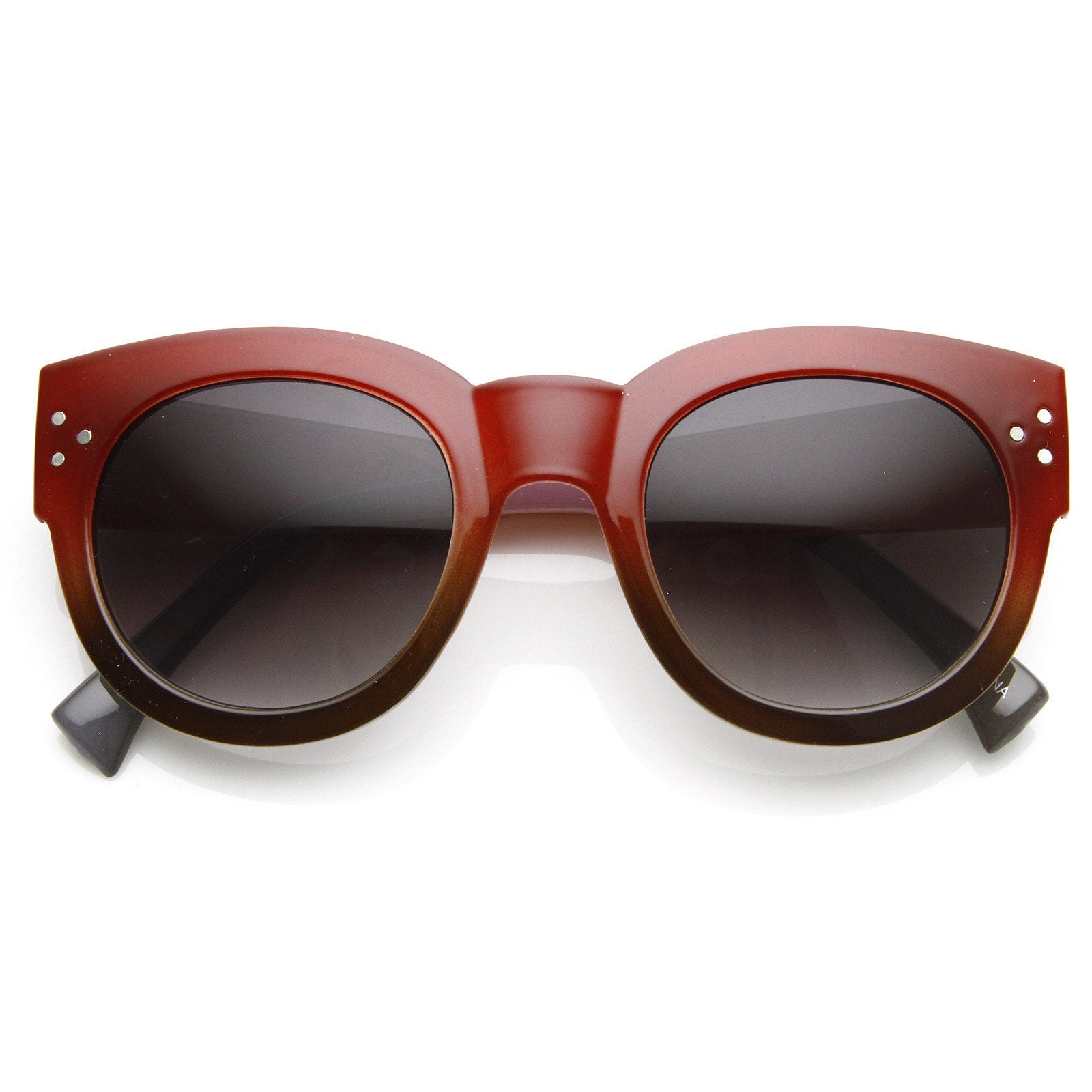 Retro Pool Beach Summer 2 Tone Oversize Sunglasses 8948