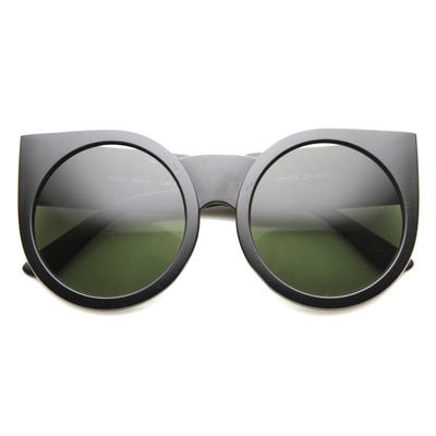 Gafas de sol estilo ojo de gato redondas súper atrevidas de diseñador para mujer 9278