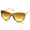 Diseñador de gran tamaño para mujer ojo de gato gafas de sol de moda 8994