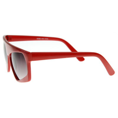 Gafas de sol retro futuristas de los años 80 con lentes inclinadas asimétricas 8124