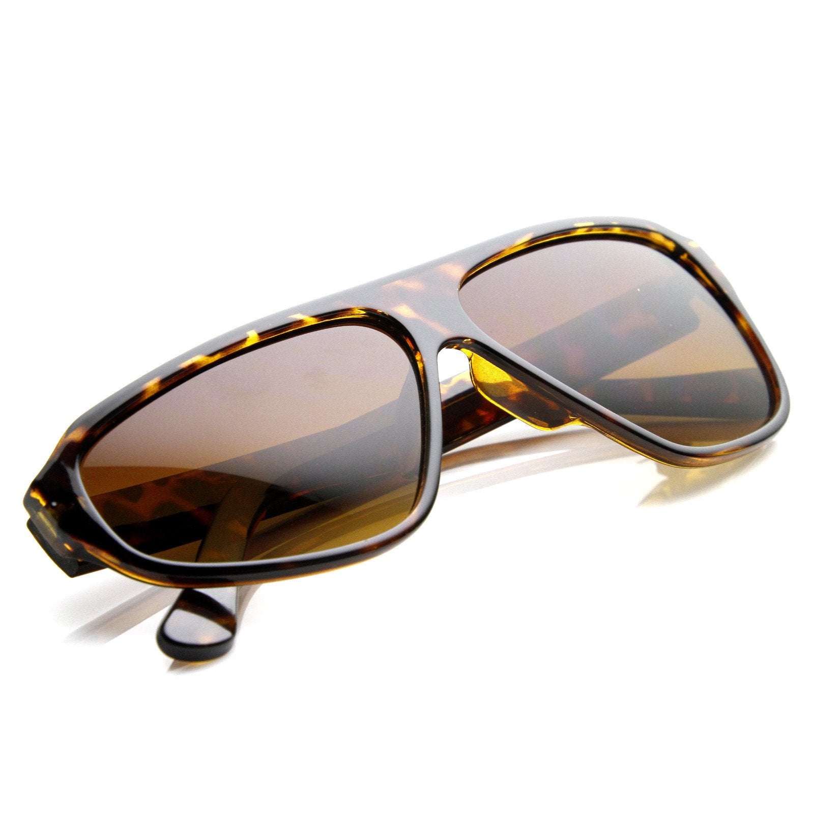Uneven Asymmetical Flat Top Retro Disco Sunglasses 8832 - zeroUV