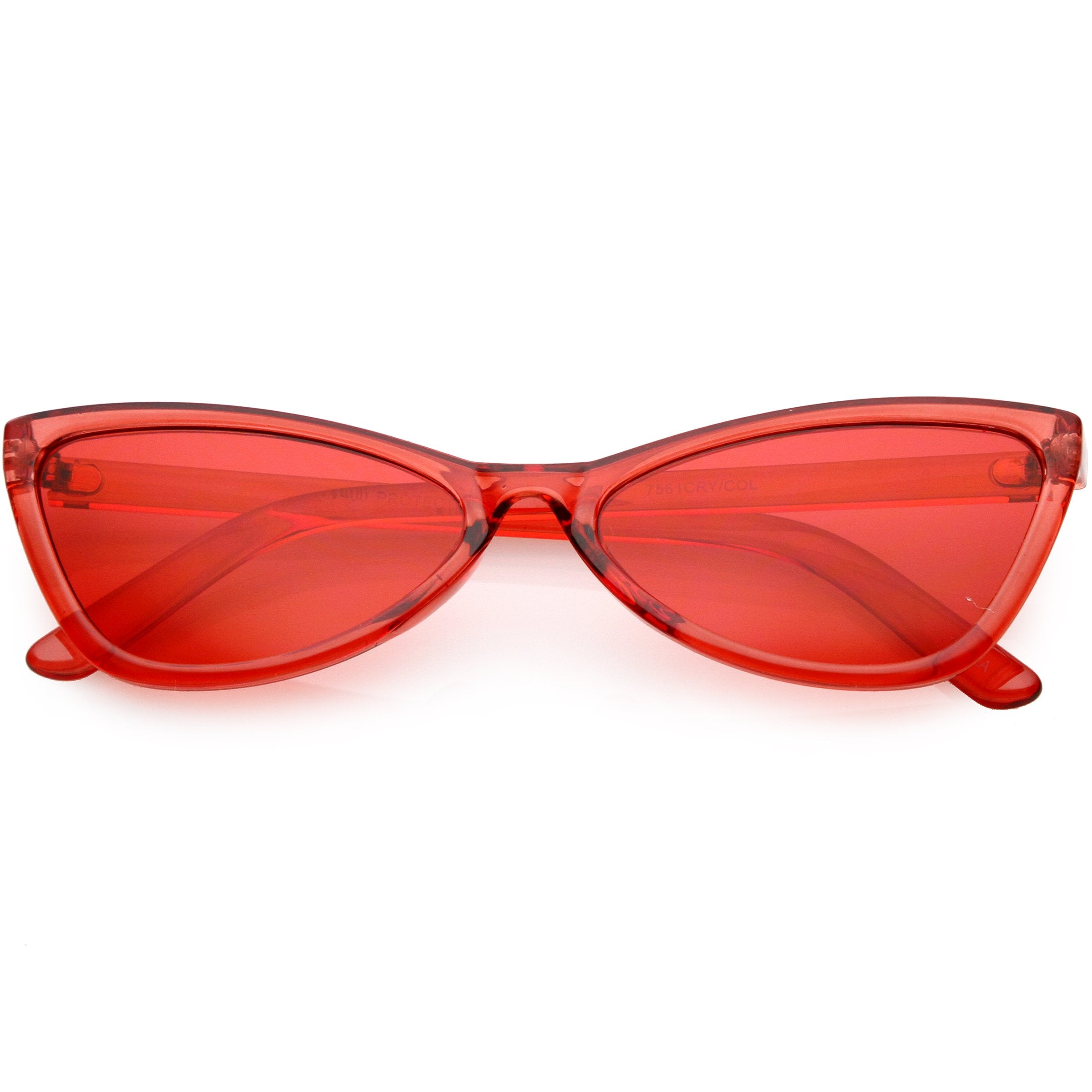 Retro Small Triangle Transparent Color Tone Lens Cat Eye
