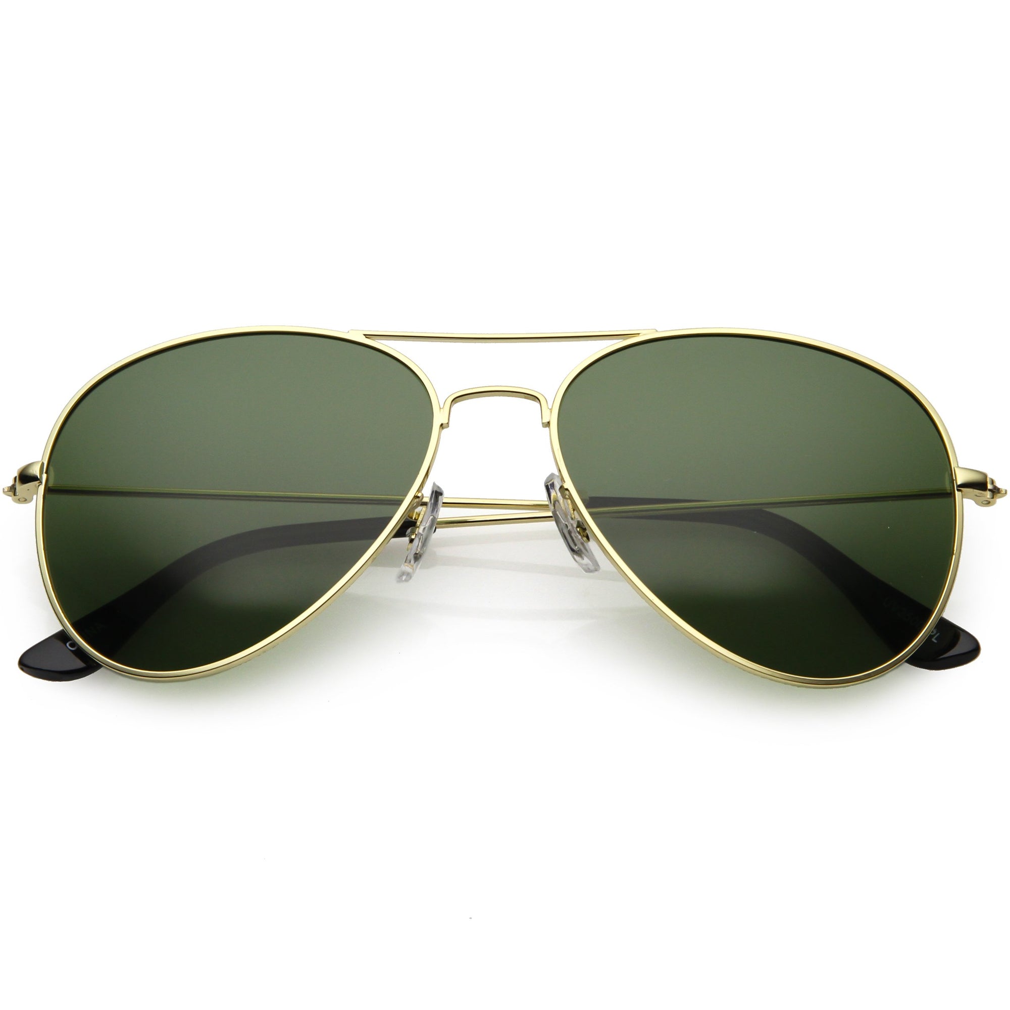 Gafas de sol de aviador de metal con lentes polarizadas clásicas premium 6010