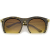 Gafas de sol de ojo de gato de medio marco de moda para mujer 9651
