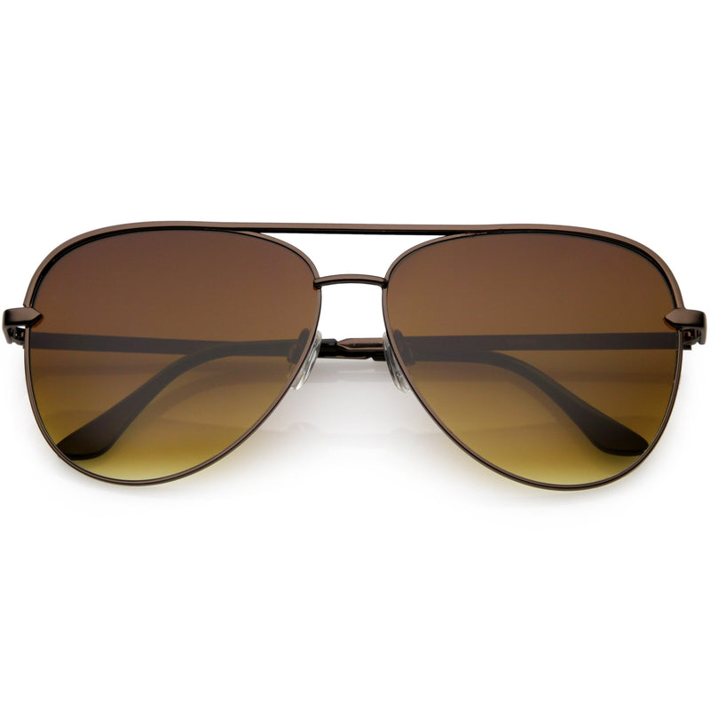 Gafas de sol de aviador con lentes planas modernas, retro, clásicas, de gran tamaño, C792, 54 mm