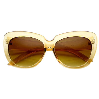 Gafas de sol de moda Cateye de diseñador para mujer de gran tamaño 9163