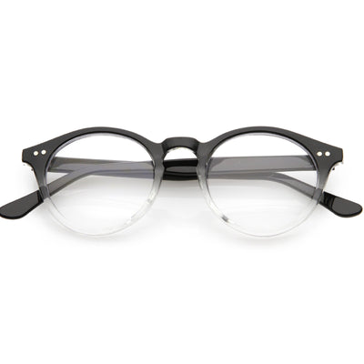 Gafas redondas pequeñas con lentes transparentes europeas vintage 8403