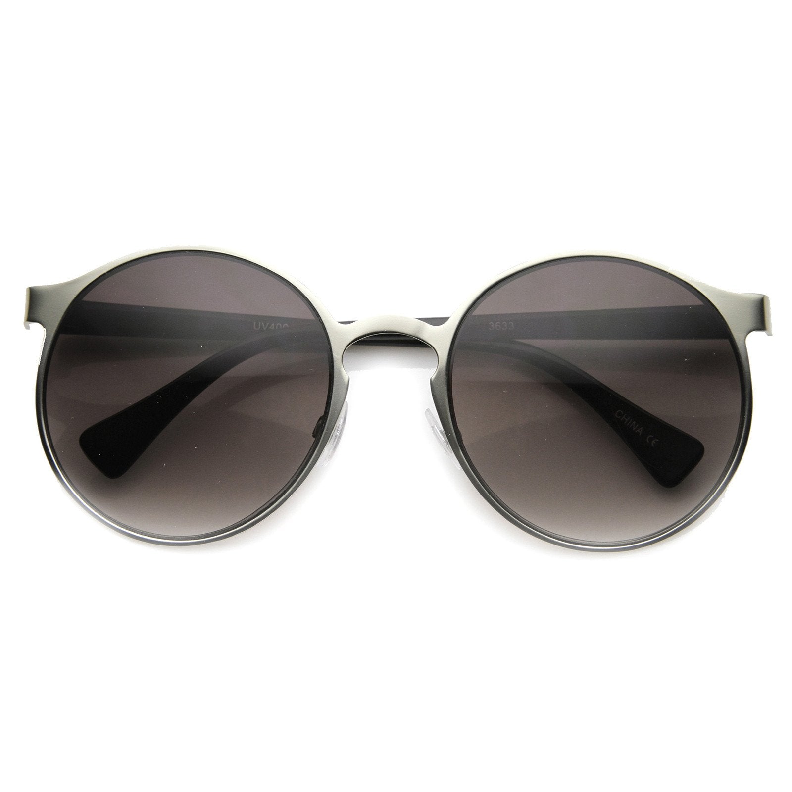 Gafas de sol de metal P3 redondas de moda retro Steampunk Dapper 9815