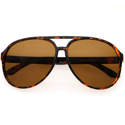 Gafas de sol retro con lentes polarizadas de aviador de plástico de moda de los años 80 6119