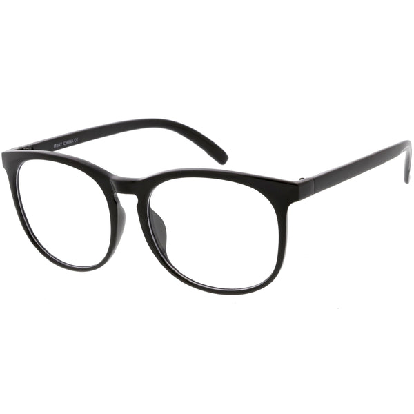 Classic Retro Dapper Round P3 Clear Lens Glasses Zerouv 1439