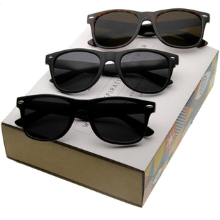 Retro Classic Wide Frame Horned Rim Sunglasses C041 [Promo Box] - Mixed Promo Box