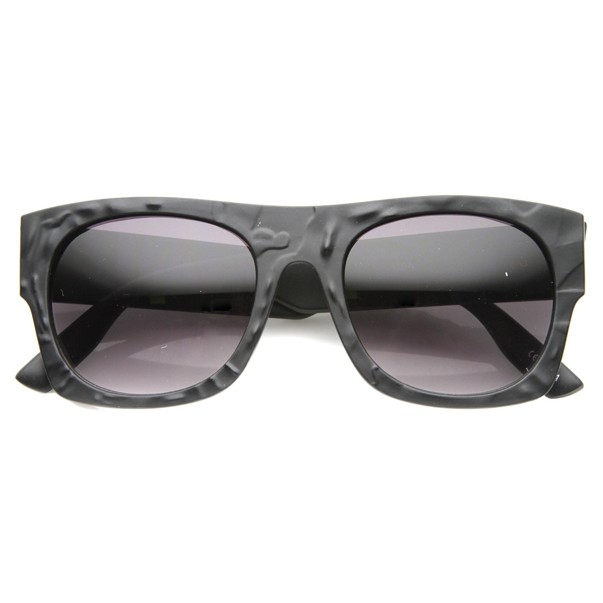 Texture Sunlass Unique Flat Top Textured Sunglasses - zeroUV