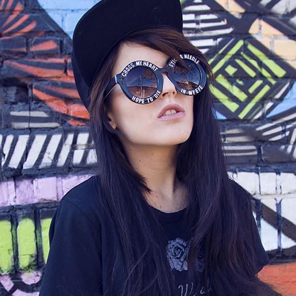Cross My Heart Hope To Die Womens Swag Sunglasses - zeroUV display picture 1