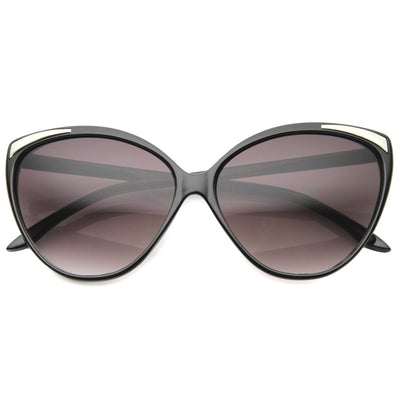 Gafas de sol de gran tamaño con lentes degradadas y detalle de ojo de gato para mujer A011