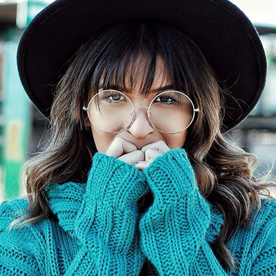 Vintage Extra Large Round Metal Clear Lens Glasses zeroUV