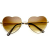 Gafas de sol en forma de corazón lindas de metal fino de moda 8965