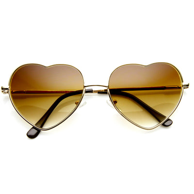 Gafas de sol en forma de corazón lindas de metal fino de moda 8965