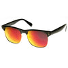Gafas de sol retro con lentes Revo y borde con cuernos de medio marco 9313