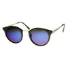 Vintage Dapper P3 gafas de sol con lentes de espejo y borde con cuernos 9617