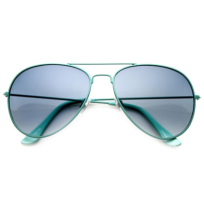 Gafas de sol de aviador de metal con forma de lágrima de verano retro coloridas 9732
