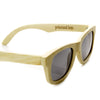 Gafas de sol polarizadas con borde de cuernos de madera de bambú premium 9121 + estuche