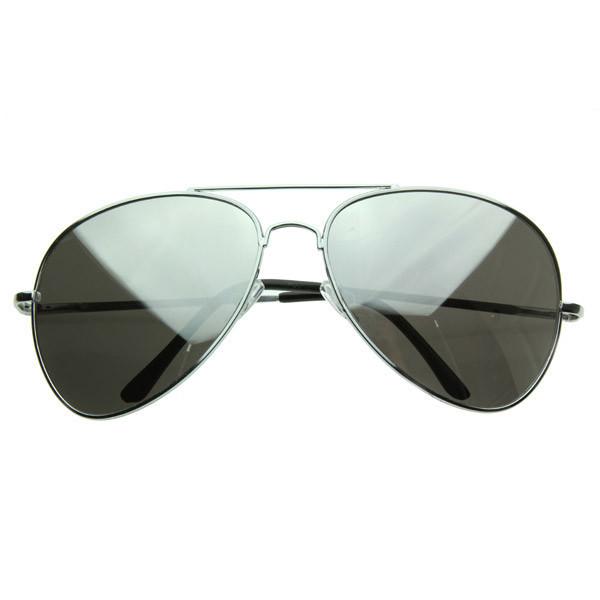 Gafas de sol de aviador de metal con lentes espejadas retro clásicas de gran tamaño 1588 [paquete de 3]