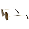 Gafas de sol finas con forma de ojo de gato y círculo de metal cortado con láser para mujer 9174