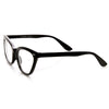 Gafas de ojo de gato con lentes transparentes de moda retro de los años 50 para mujer 9276