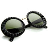 Diseñador de moda círculo redondo gafas de sol para mujer 8772